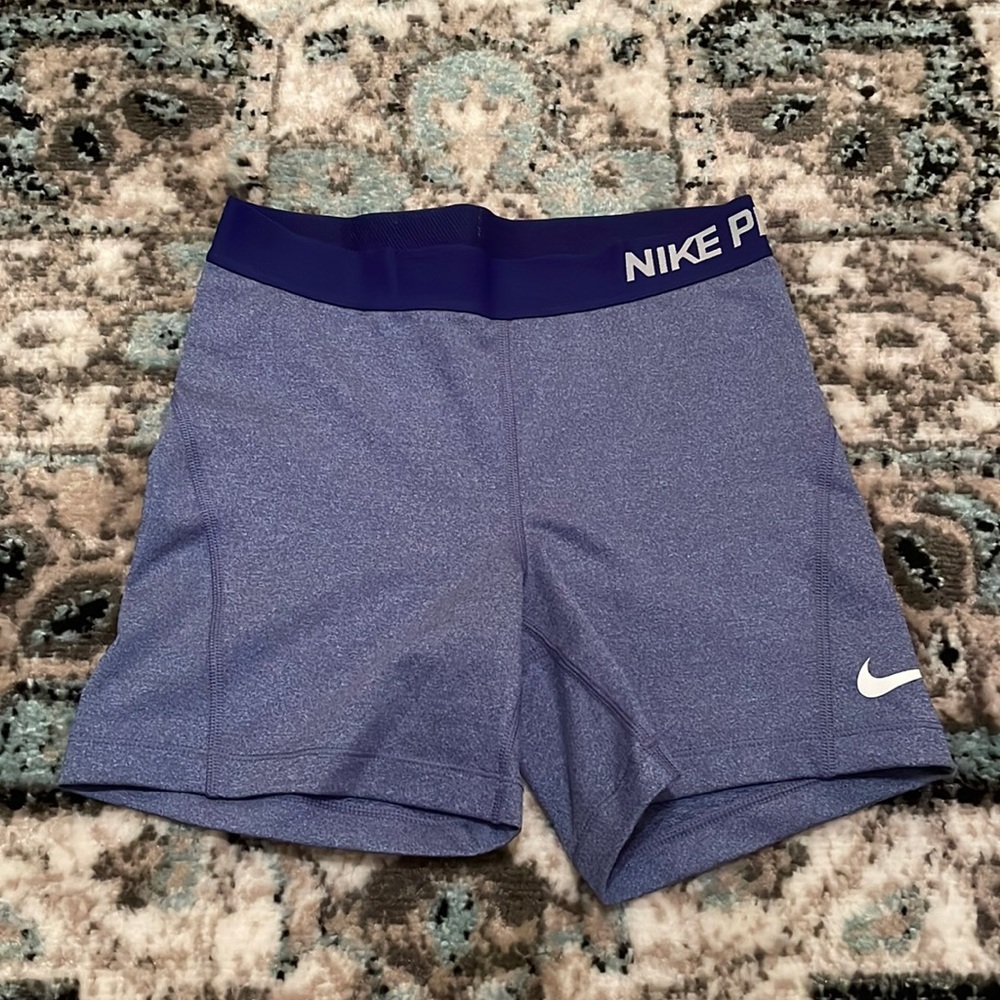 Women’s Nike Pro Dri-Fit exercise shorts.
